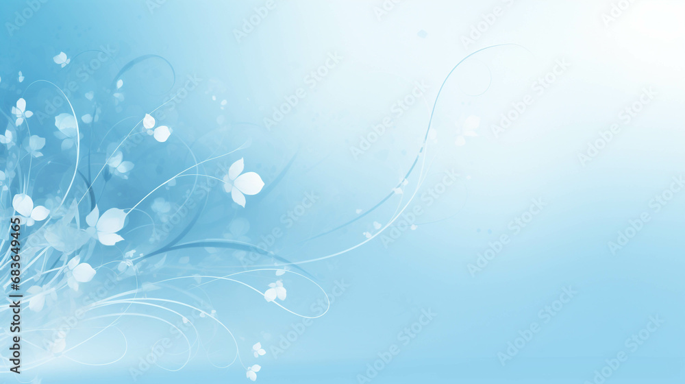 The floral background image is a mix of light blue and white that is easy on the eyes. There is space for entering text. The floral background image is a mix of light blue and white that is easy on the eyes. There is space for entering text.