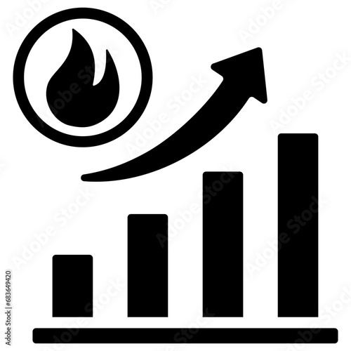 Trend Glyph Icon