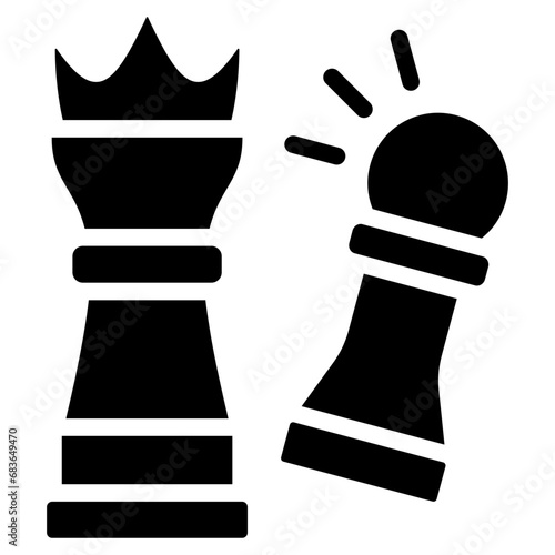 Competitive Strategy Glyph Icon