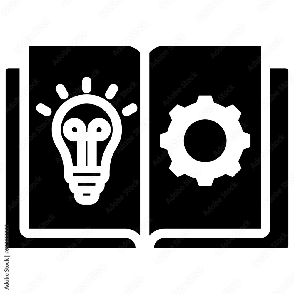 Learning Management Glyph Icon Learning Management Glyph Icon