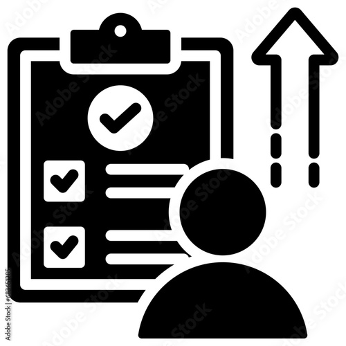 Performance Appraisal Glyph Icon