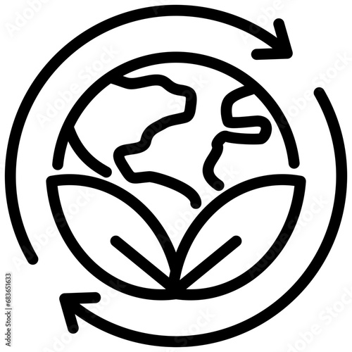 Sustainability Outline Icon