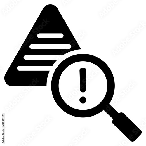 Hazard Analysis Glyph Icon