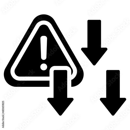 Risk Reduction Glyph Icon