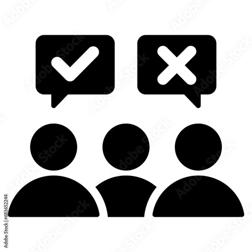 Customer Feedback Glyph Icon