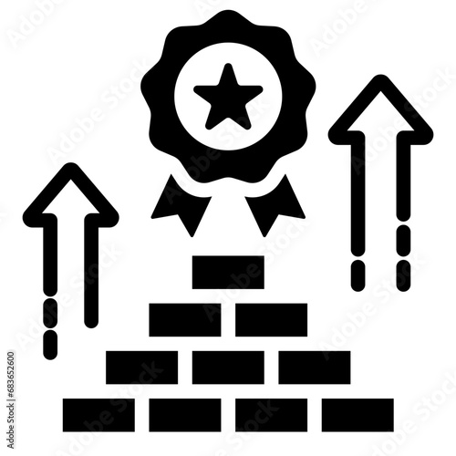 Brand Building Glyph Icon