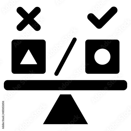 Ab Testing Glyph Icon