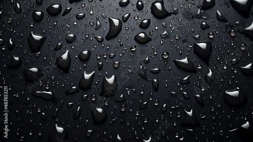 Rain On Black Background Abstract, Wallpaper Pictures, Background Hd 