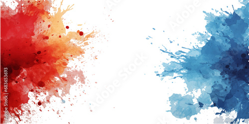 Watercolor colorful brash grunge watersplash. Cyan watercolor water brash splash texture.