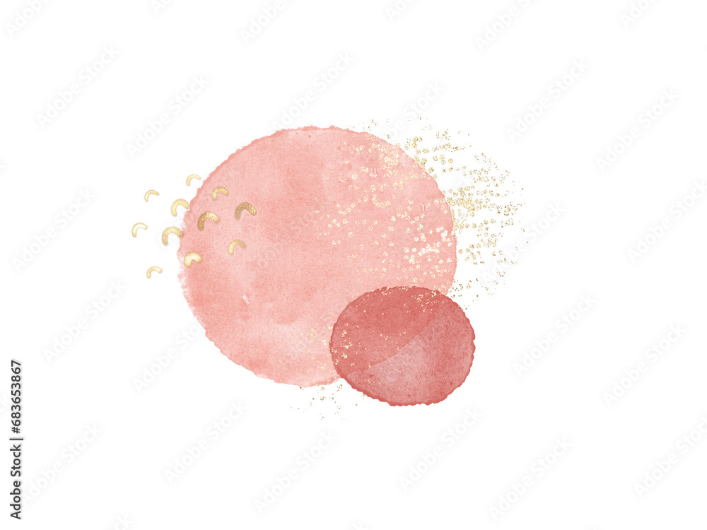 Fototapeta premium Abstract Watercolor Stain Hand Drawn Texture Background