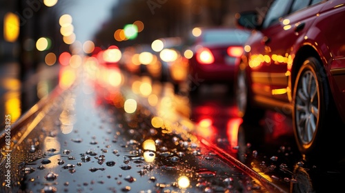 Road View Through Car Window Rain, Wallpaper Pictures, Background Hd 