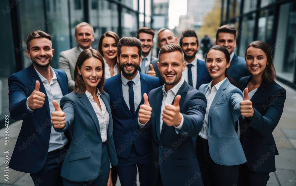 Group of successful smiling business people wearing suits Group of successful smiling business people wearing suits
