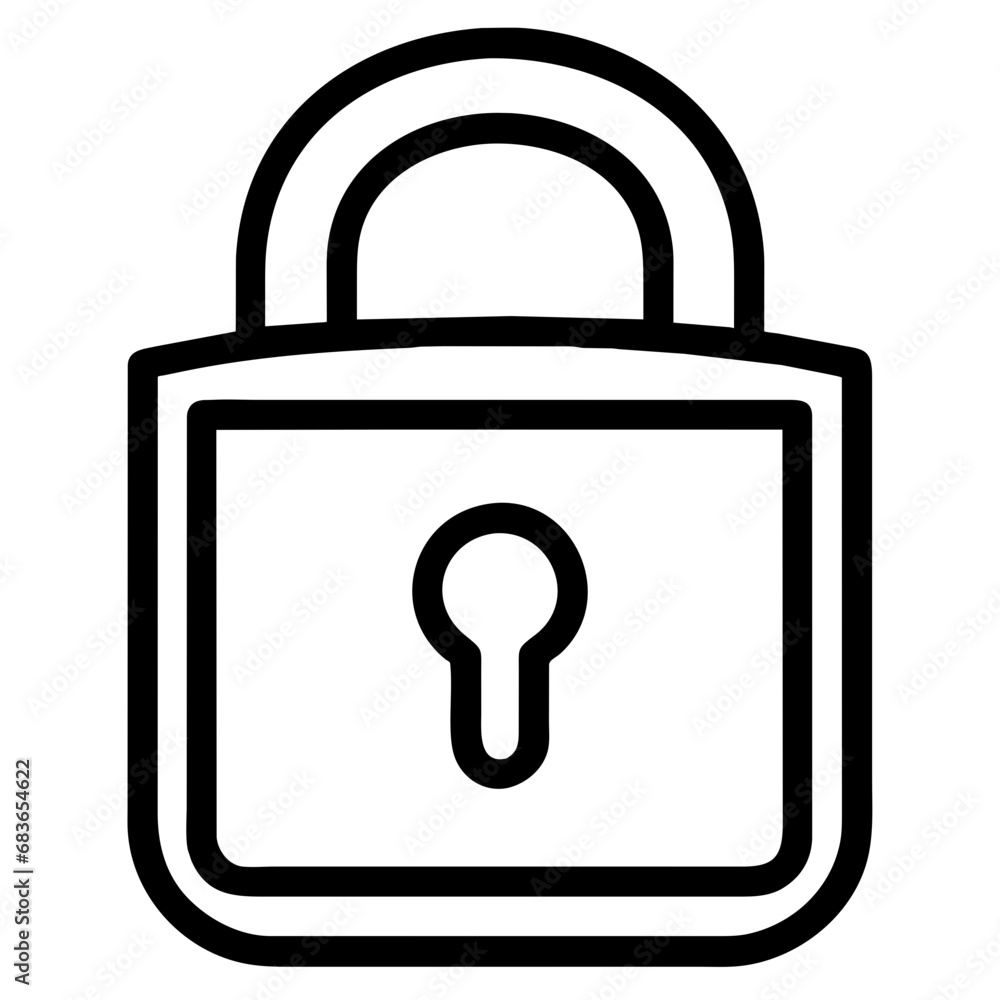 Lock icon. Security symbol. Vector illustration Lock icon. Security symbol. Vector illustration
