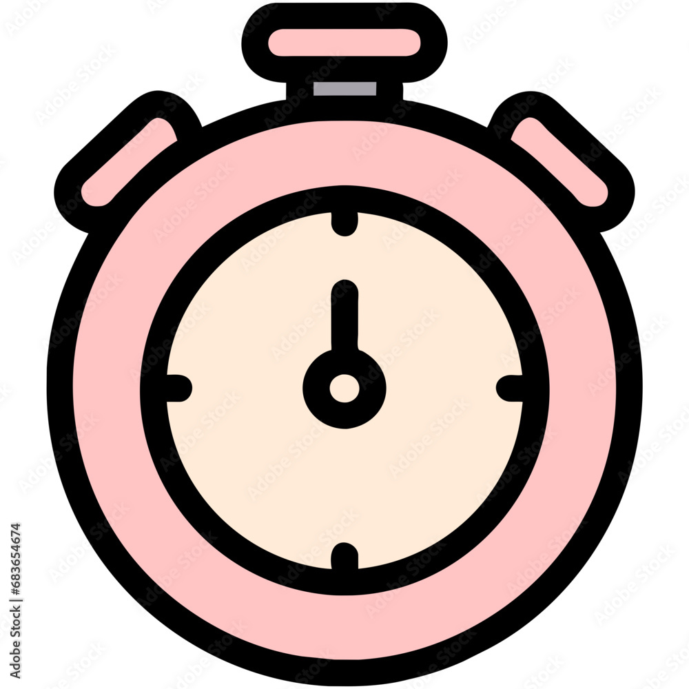 Timer, clock, stopwatch isolated Vector illustration Timer, clock, stopwatch isolated Vector illustration