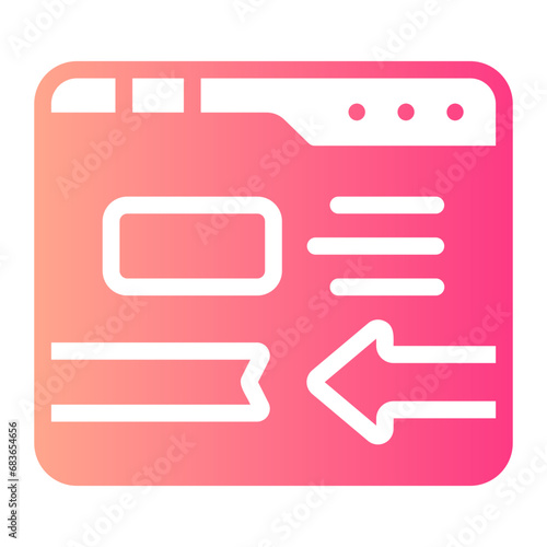 integrating gradient icon