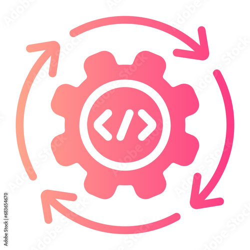 continuous gradient icon