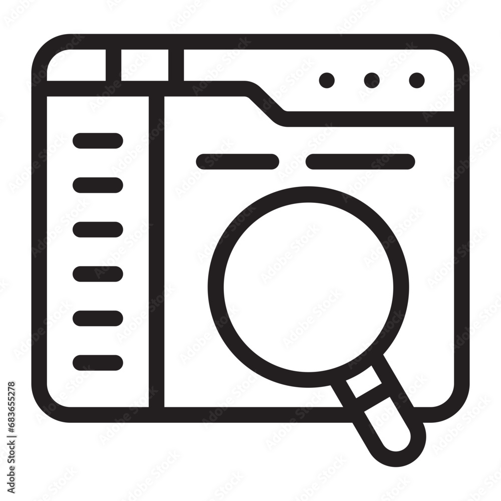 code review line icon code review line icon