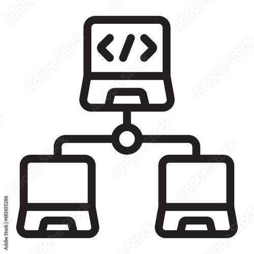 deployment line icon