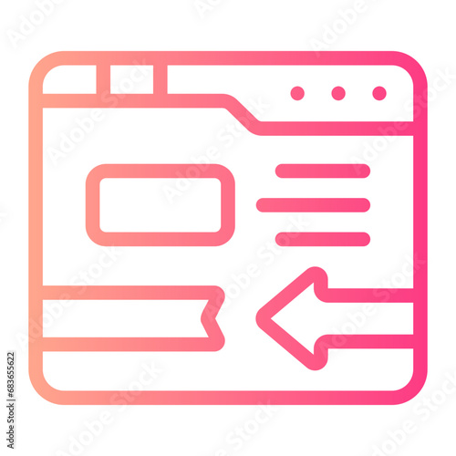 integrating line icon