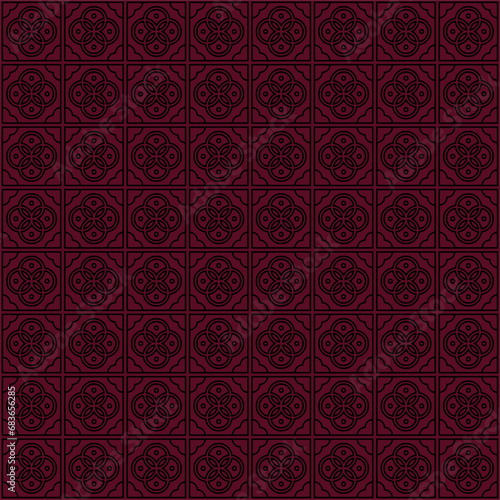 Abstract seamless pattern with ornament