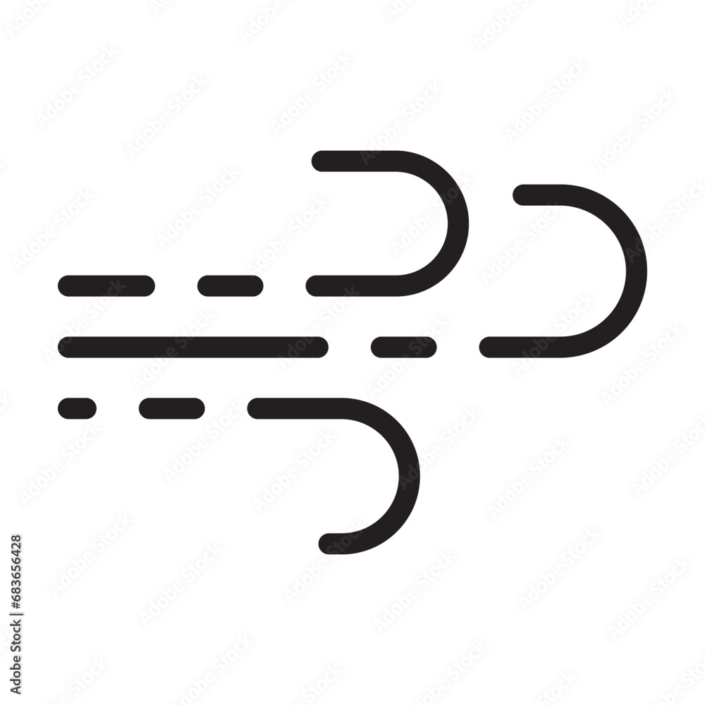 wind icon vector wind icon vector