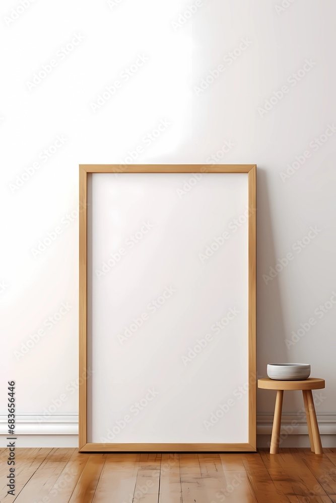 Modern home mockup interior background, 3d render Modern home mockup interior background, 3d render