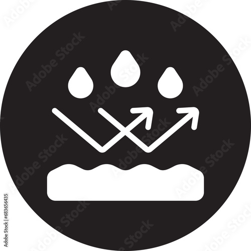 water resistant glyph icon