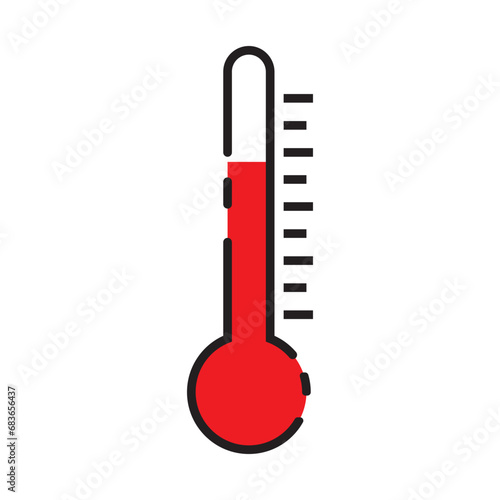 thermometer icon vector