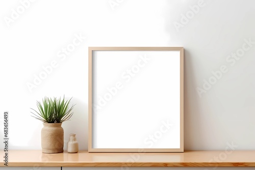 Modern home mockup interior background, 3d render