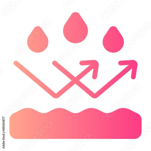 water resistant gradient icon