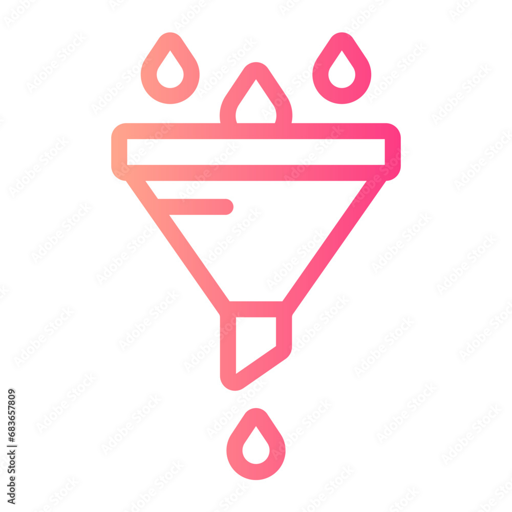 funnel gradient icon funnel gradient icon