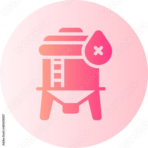 water tank gradient icon