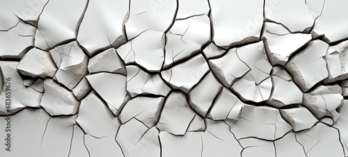 Intricate Network of Cracks on Surface