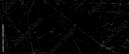 White dust and scratches on black background with texture with scratches on a black background. 