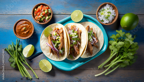 Sensational Street Food: Three Mexican Pork Carnitas Tacos