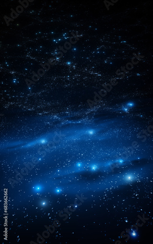 blue starry sky background,created with Generative AI tecnology.