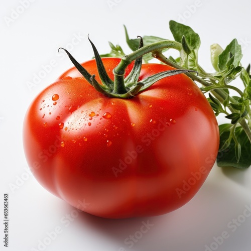 Tomato Isolated On White Background Perfect, Isolated On White Background, For Design And Printing