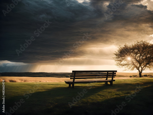 A bench with beautiful views