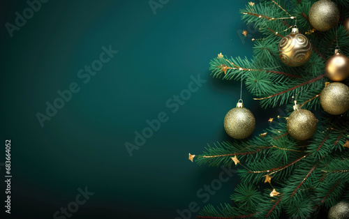 Christmas branches and deco...