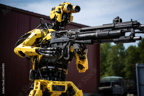 military humanoid combat robot concept