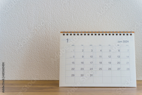 2024卓上カレンダー