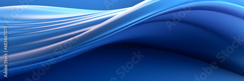 Abstract wavy blue background. Digital web header. Colorful smoke movement. Textile flowing. Pastel wallpaper. Generative ai.