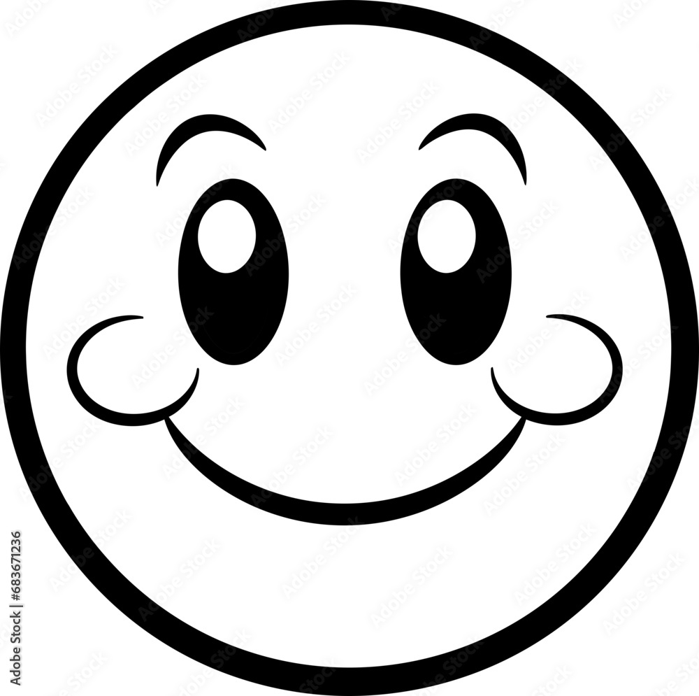 Cute emoji coloring page black and white Cute emoji coloring page black and white