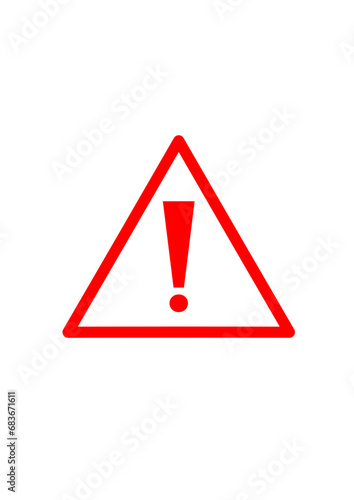 Red alert warning  alarm sign 