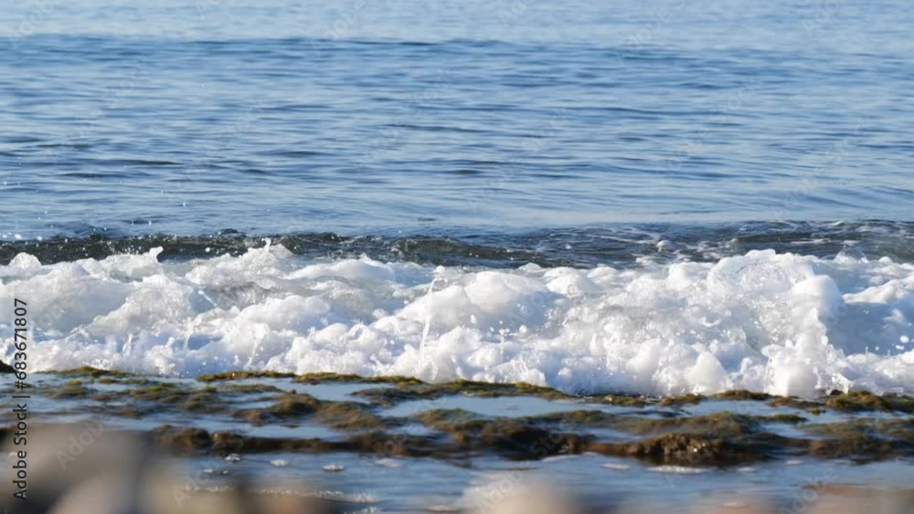 Amazing waves in the sea in Antalya, Turkey Amazing waves in the sea in Antalya, Turkey
