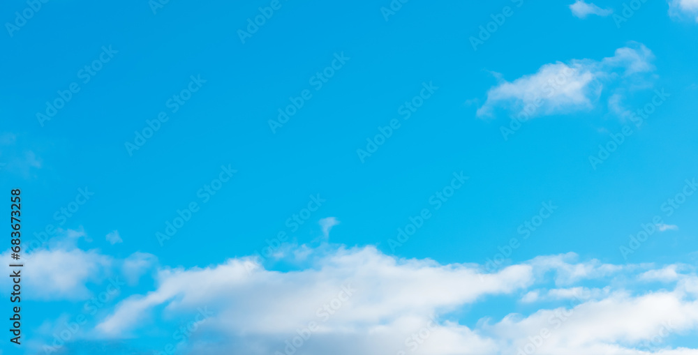 Sky Blue Background,Horizon Clear Cloudy in Sunshine Calm Bright Spring Air,Beautiful Panorama Landscape vivid cyan in environment day horizon skyline view Summer wind