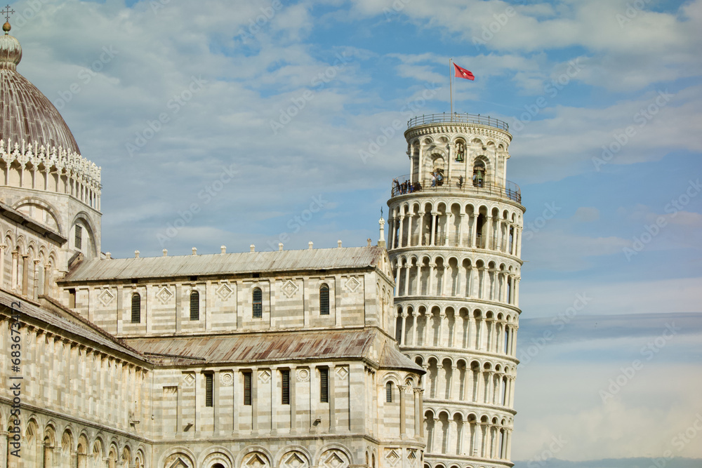 Pisa tower and church in Pisa