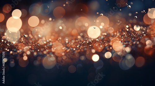 Glossy and sparkling nighttime bokeh for celebration