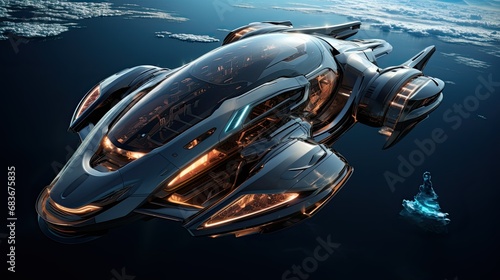 Amphibious Spaceship: Space and Sea Travel