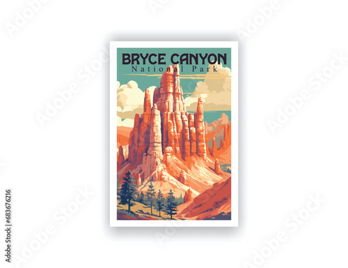 Bryce Canyon National Park, USA - Vintage Travel Posters